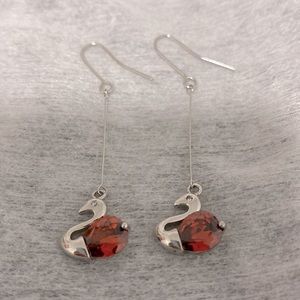 Swan Crystal Earrings